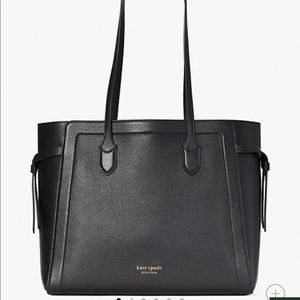 Kate Spade Black Knotte Large Tote (brand new in duster)